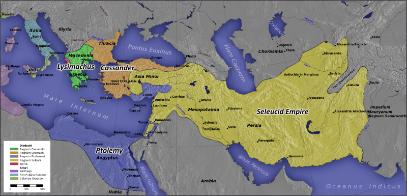 Map of the Diadochi kingdoms
