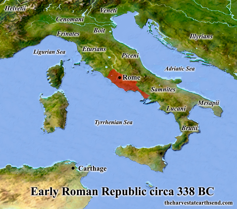 map of early Rome